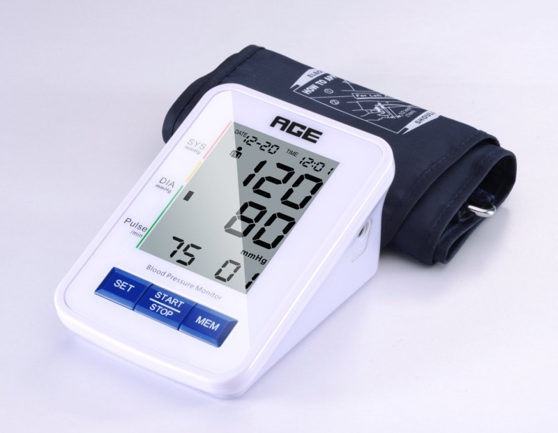 譽康BA-803S家用藍(lán)色背光全自動上臂式電子血壓計OEM