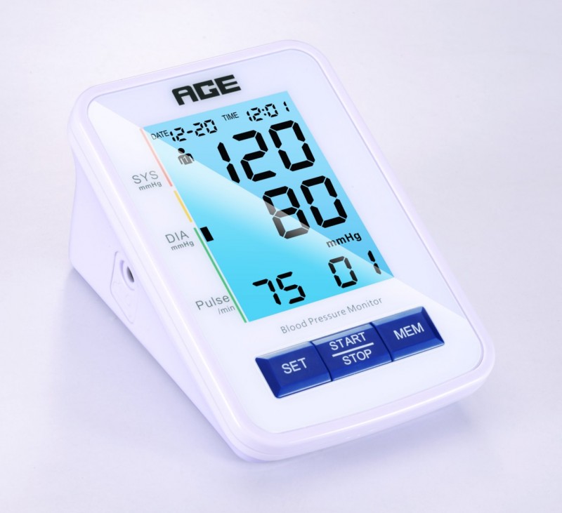 譽康BA-803S家用藍(lán)色背光全自動上臂式電子血壓計OEM