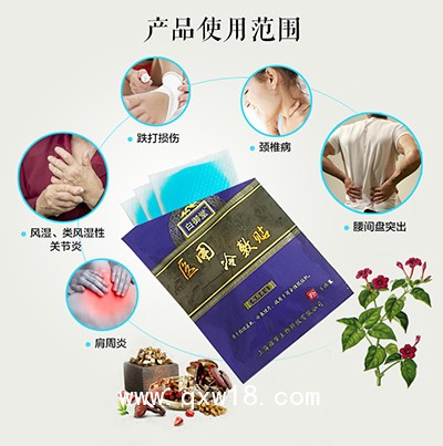 上海諾幫白御堂冷敷貼，運(yùn)動(dòng)損傷冷敷理療