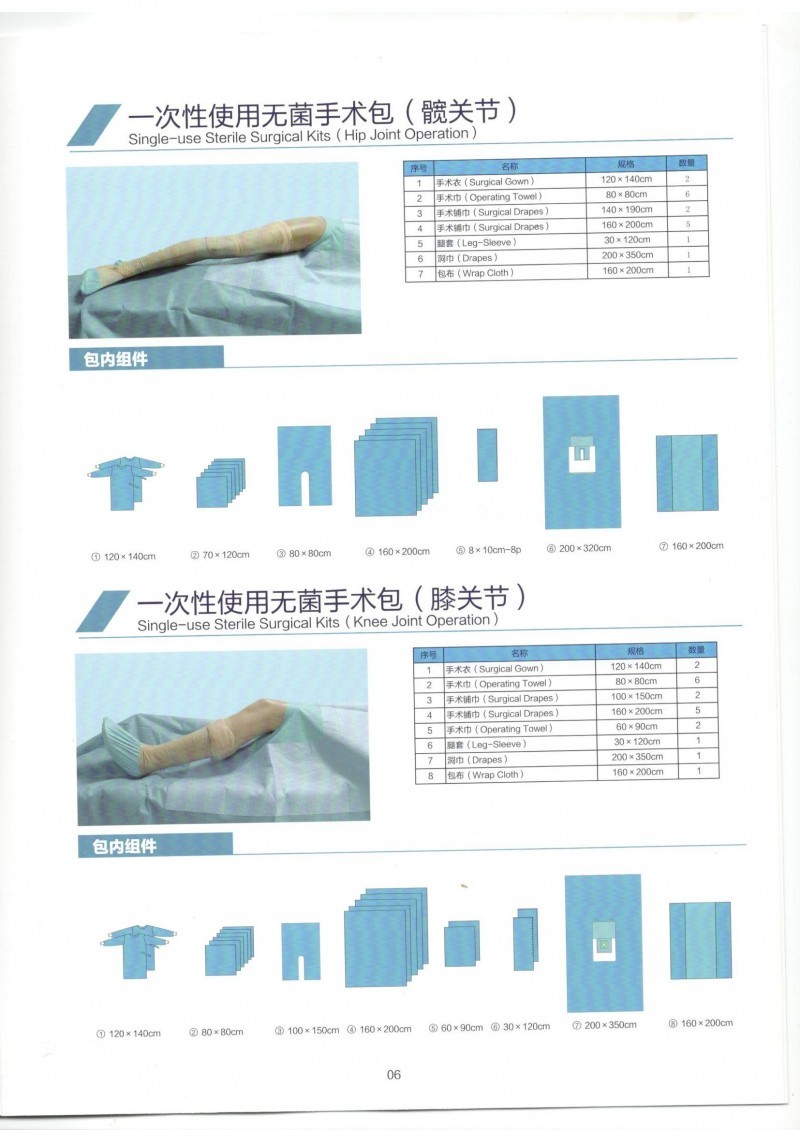 一次性無菌手術(shù)包，產(chǎn)包，介入手術(shù)包