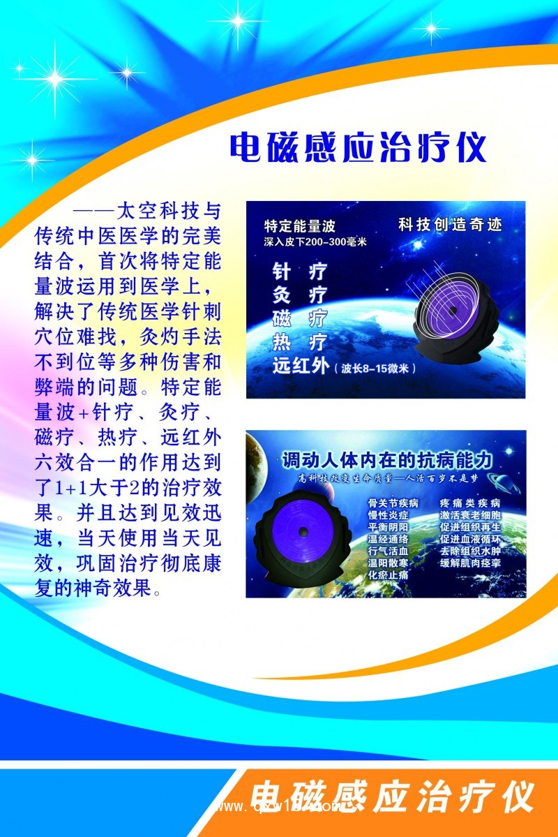 電磁感應治療儀（七星治療儀）紫盤