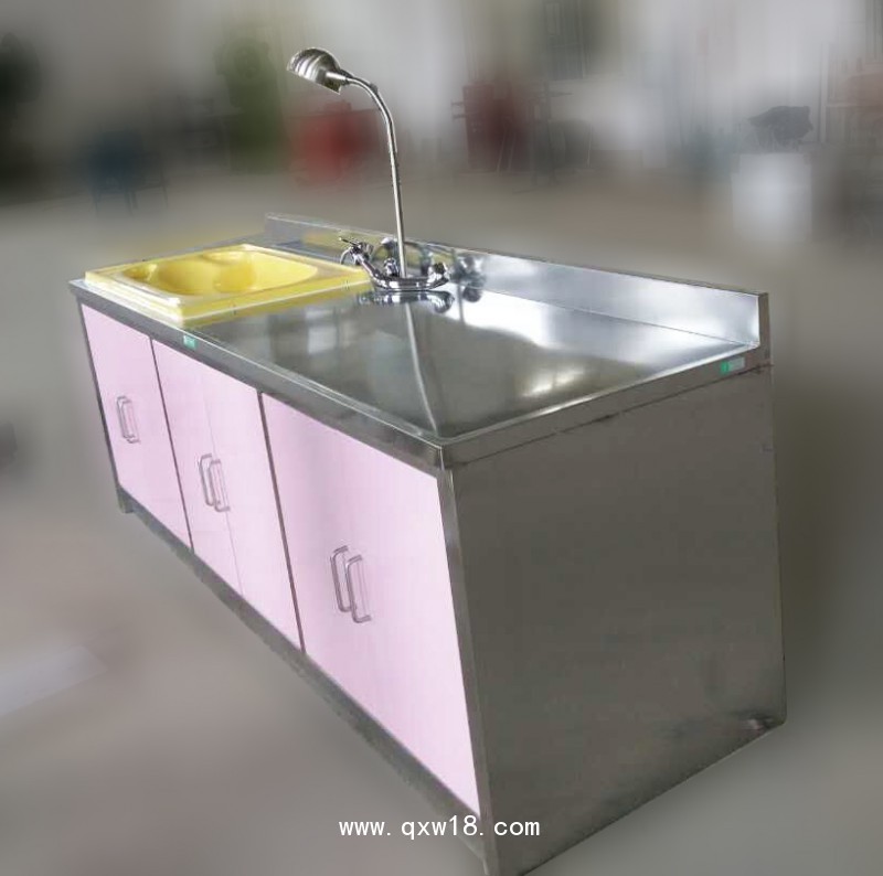 醫(yī)用洗嬰護(hù)理臺(tái) 不銹鋼嬰兒洗澡臺(tái) 新生兒洗澡池盆