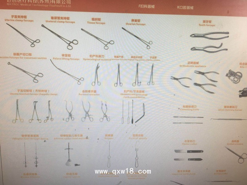 全科室手術(shù)器械（止血鉗、手術(shù)剪等）