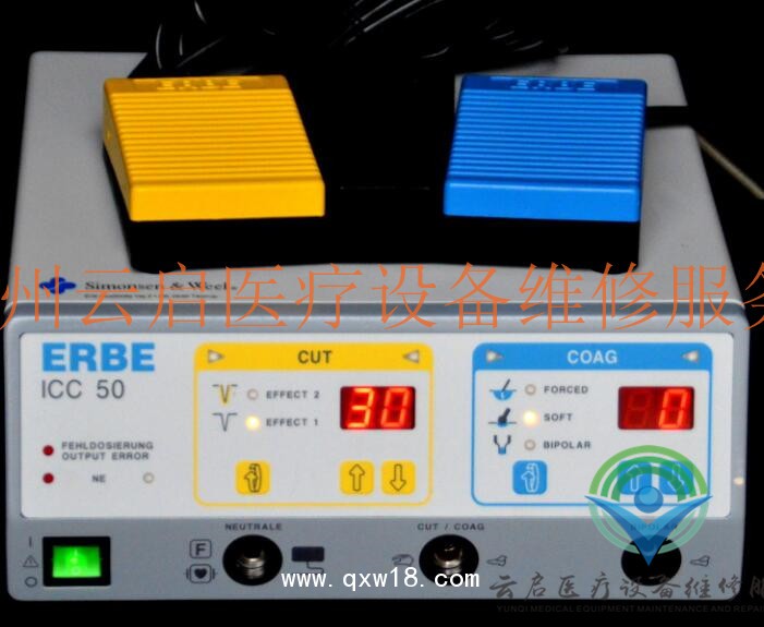 醫(yī)療器械維修愛(ài)博高頻電刀ERBE ICC300故障代碼E2