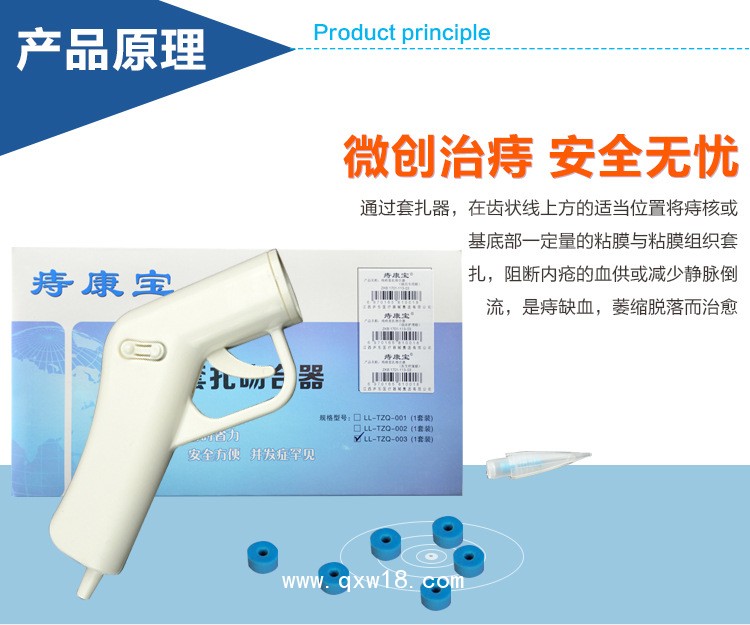 痔康寶膠圈型自動(dòng)彈力線痔瘡套扎吻合器痔瘡套扎器