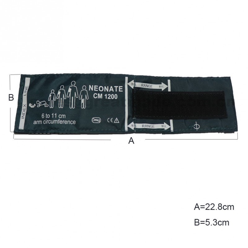 監(jiān)護(hù)儀通用尼龍新生兒?jiǎn)喂苎獕盒鋷?手臂周長(zhǎng)6-11CM