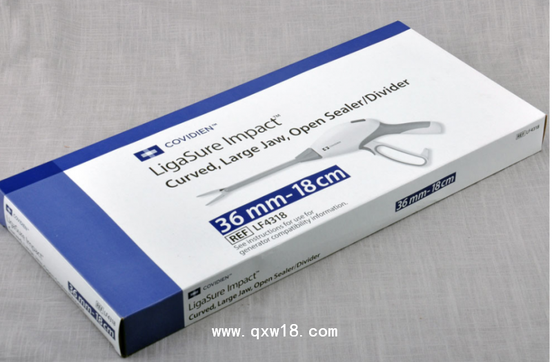 美國(guó)柯惠彎形大鉗口開放手術(shù)閉合器/分割器LF4318