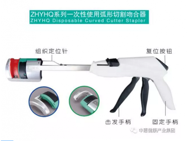 一次性使用弧形切割吻合器，弧形切割吻合器