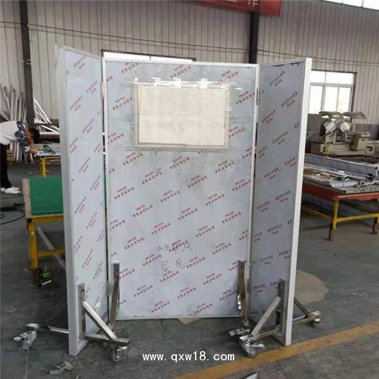 鉛屏風加工醫(yī)用輻射隔離鉛屏風拍片室推拉射線防護鉛屏風廠家