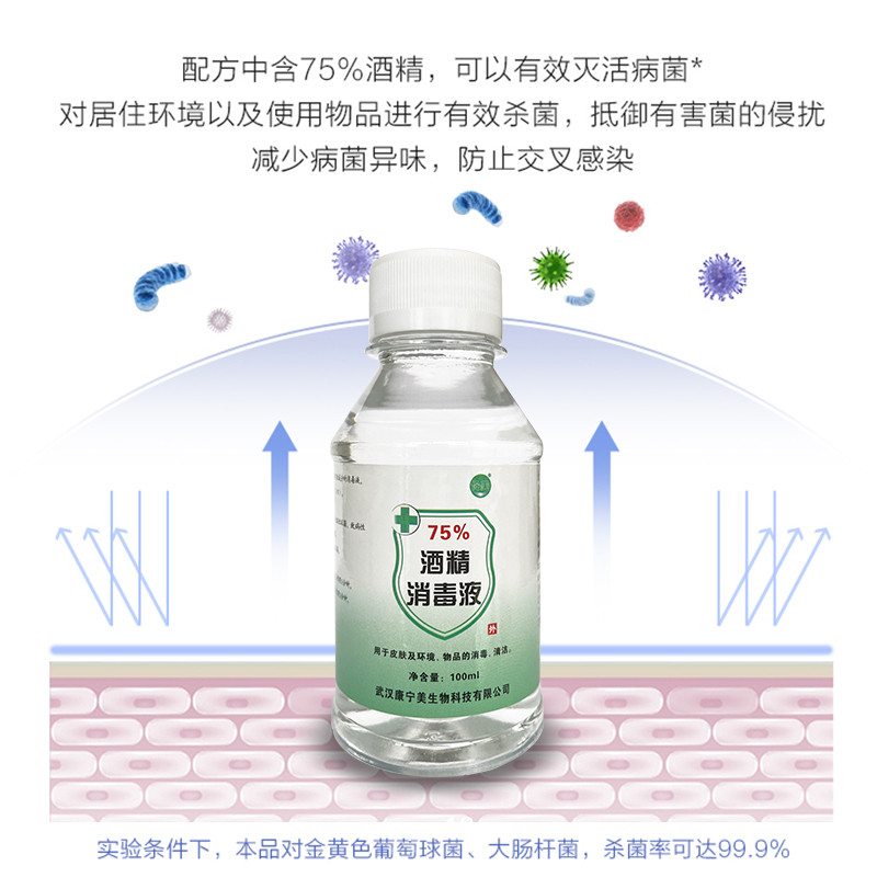 伶美牌 75%酒精消毒液100ML