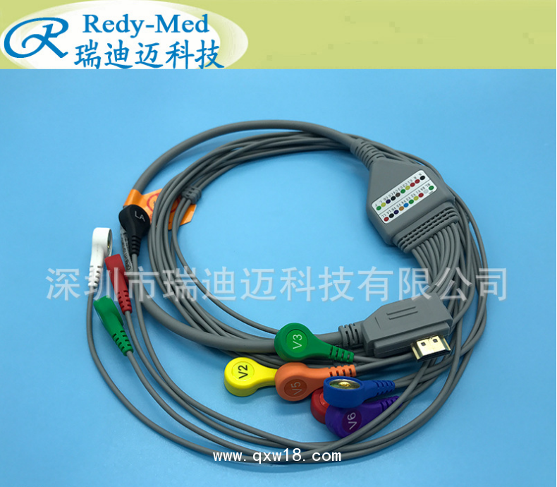 谷山豐動態(tài)心電導(dǎo)聯(lián)線 動態(tài)心電記錄盒心電導(dǎo)聯(lián)線 12導(dǎo)