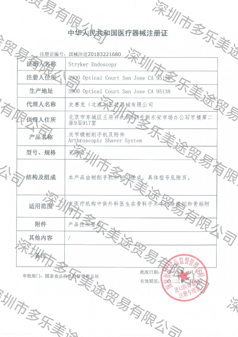 美國史塞克 刨削刀頭 375-532-000