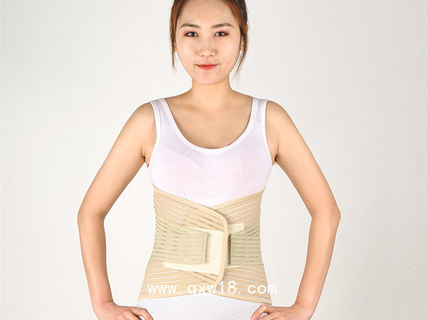 世康恒達(dá)全彈力腰圍固定帶 鋼板護(hù)腰帶 加寬透氣腰圍帶黃色腰圍