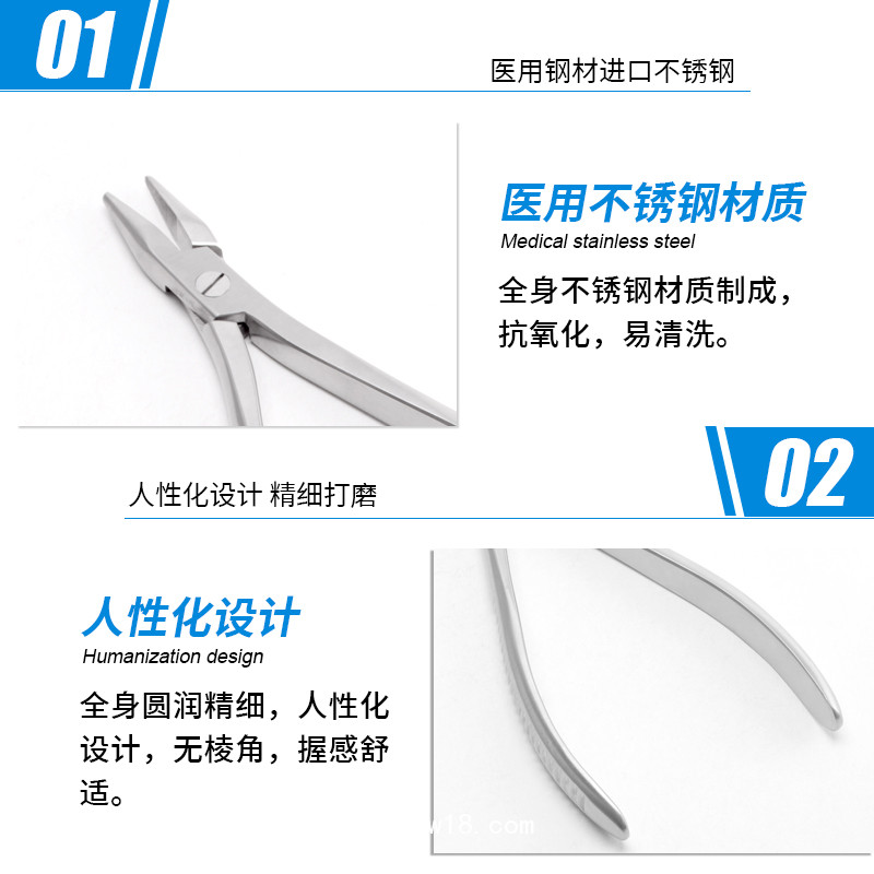 骨科鋼絲鉗 德國不銹鋼單關(guān)節(jié)尖嘴鋼絲鉗 醫(yī)用鋼絲鉗貝萊沃器械