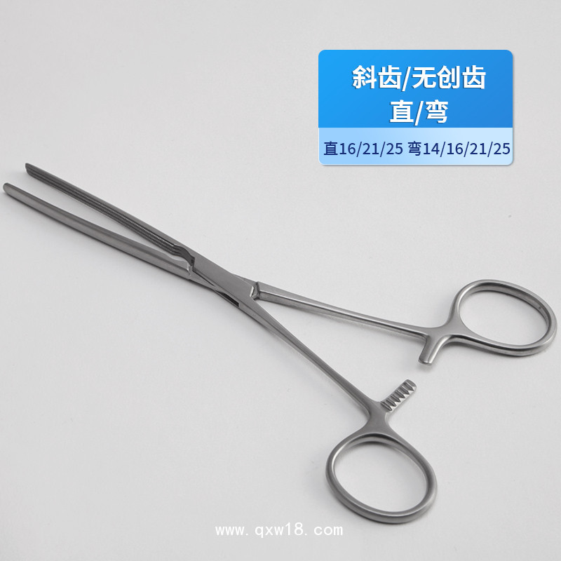 德國(guó)不銹鋼腸夾持鉗 基礎(chǔ)外科斜齒無創(chuàng)齒夾持鉗醫(yī)用鉗貝萊沃腸鉗