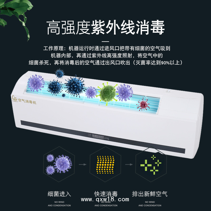 醫(yī)用空氣紫外線臭氧消毒機 壁掛式100m3