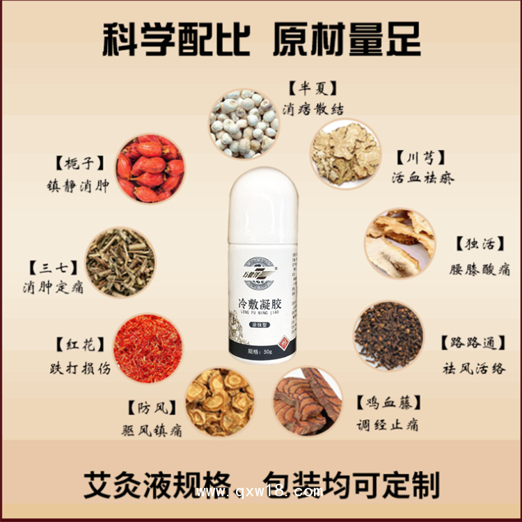 萬健澤冷敷凝膠，冷敷凝膠代加工廠家