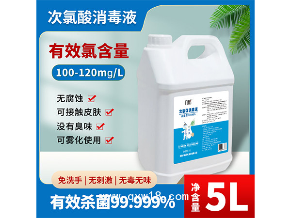 廠家批發(fā)5L次氯酸消毒水 抗菌液無(wú)味桶裝實(shí)惠室內(nèi)使用