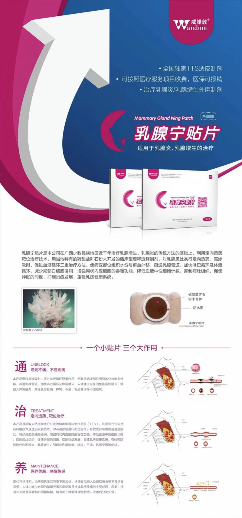 威諾敦乳腺寧貼片