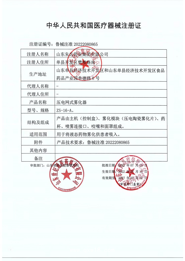 東貝醫(yī)療壓電網式霧化器醫(yī)用級別兒童面罩