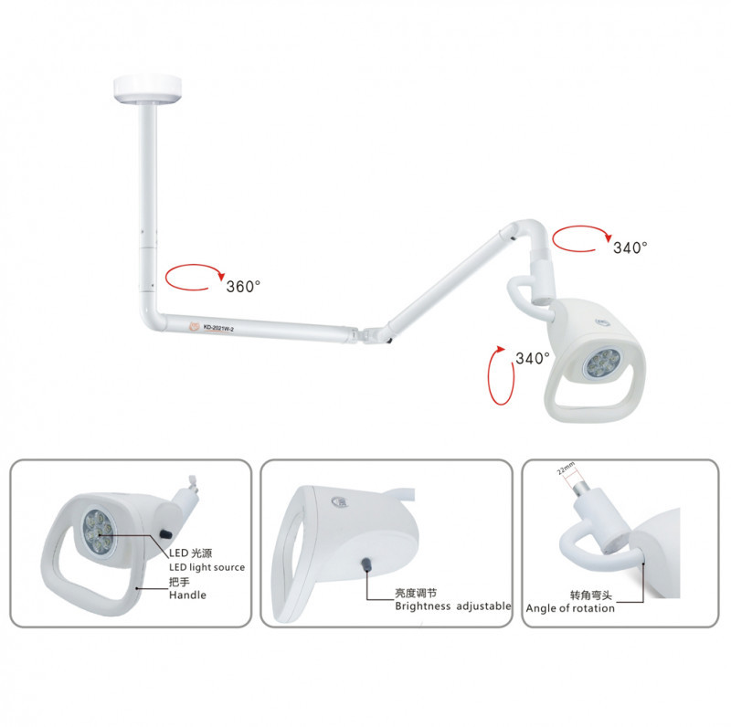 21WLED吸頂口腔寵物醫(yī)用重癥監(jiān)護局部照明燈吊塔配套檢查燈