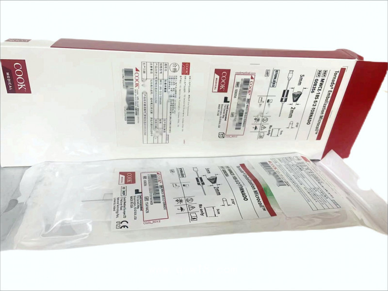 庫克 栓塞彈簧圈（Tornado） MWCE-18S-5/2-TORNADO