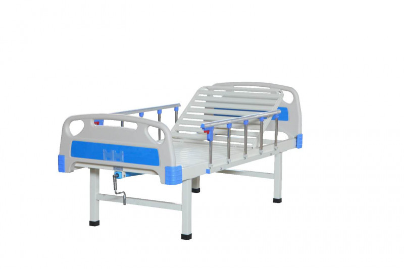 方管單搖護理床，醫(yī)療床，手搖式病床