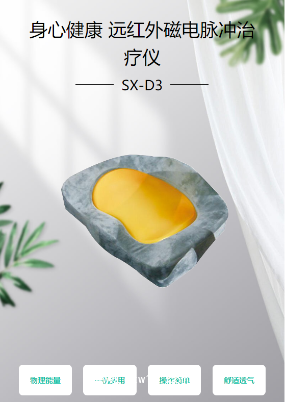身心健康 遠(yuǎn)紅外磁電脈沖治療儀 SX-D3