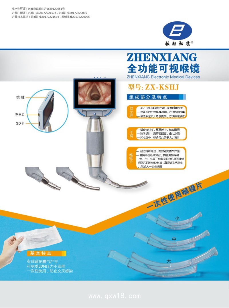振翔 可視喉鏡ZX-KSHJ