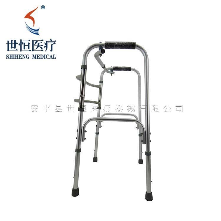 世康恒達(dá) 助行器不銹鋼助行器老年人走路輔助拐杖可調(diào)高低助行器