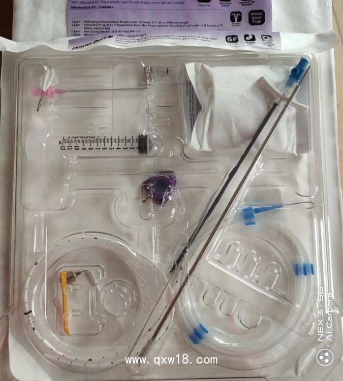 美國巴德耐高壓輸液港型中心靜脈導(dǎo)管及附件8806061植入式輸液港