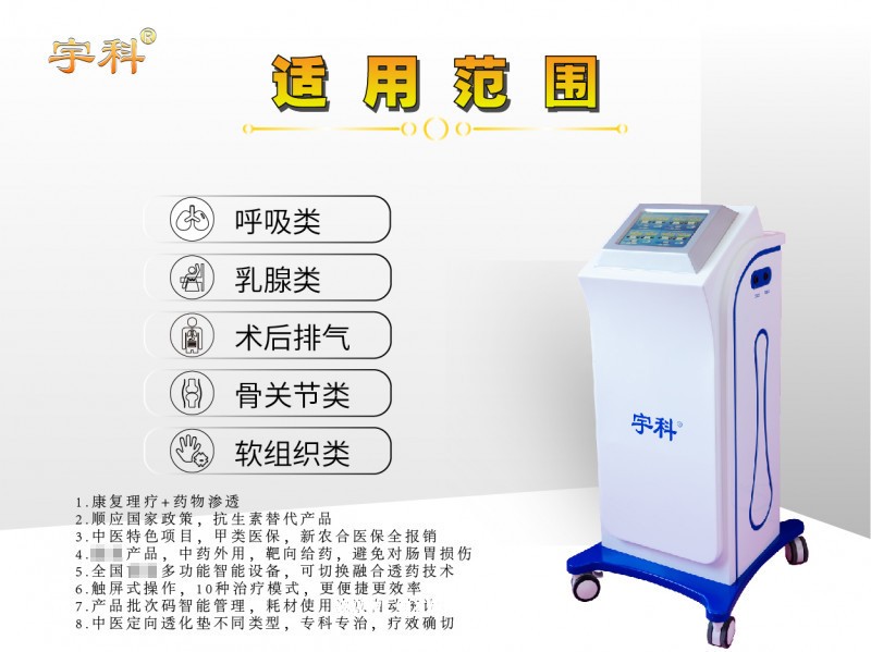 智能中醫定向透藥治療系統少吃藥少打針不輸液