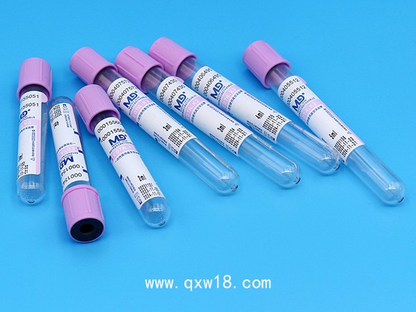 紫色管帽含EDTA-K2抗凝劑PET材質(zhì)真空采血管_抽血管_血常規(guī)管