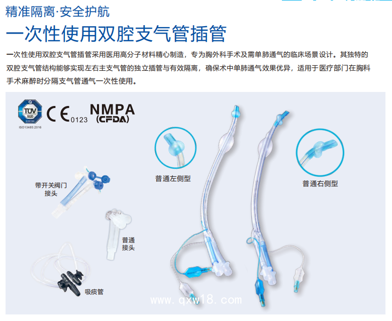 一次性使用雙腔支氣管插管