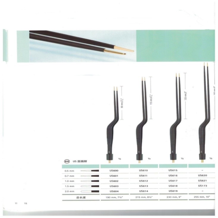 蛇牌雙極電凝鑷陶瓷絕緣，防止熱損傷